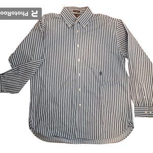 Tommy Hilfiger Button Down Button Collar LS Men's Dress Shirt